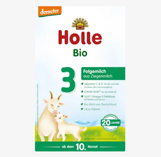 Holle  ホレ  3 Bio Ziegenmilch-　生後10カ月後のミルク 400g