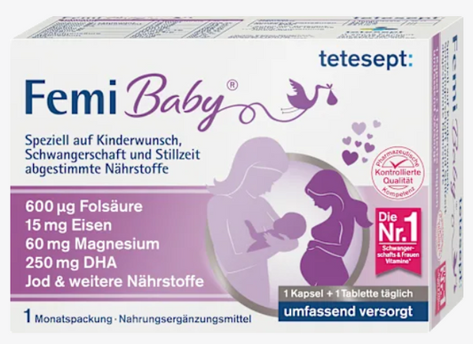 tetesept　フェミベビー　 Femi Baby　３０錠入り　６１．８ｇ