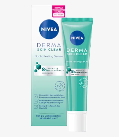 ニベア 　NIVEA　ピーリングセラム ナイト ダーマ スキンクリア　40ml